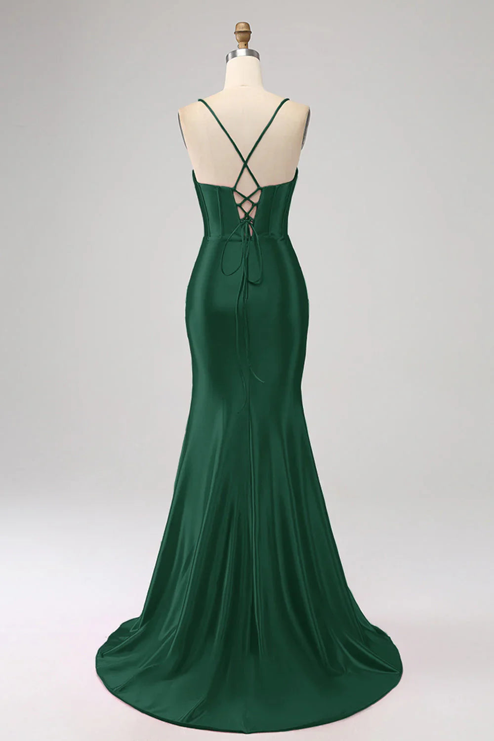 Stunning Mermaid Spaghetti Straps Long Prom Dress