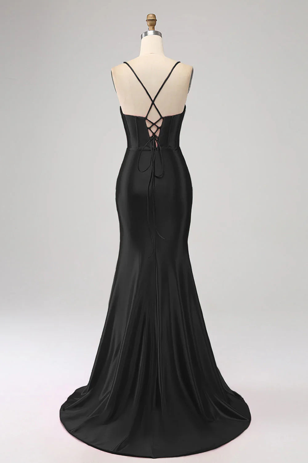 Stunning Mermaid Spaghetti Straps Long Prom Dress