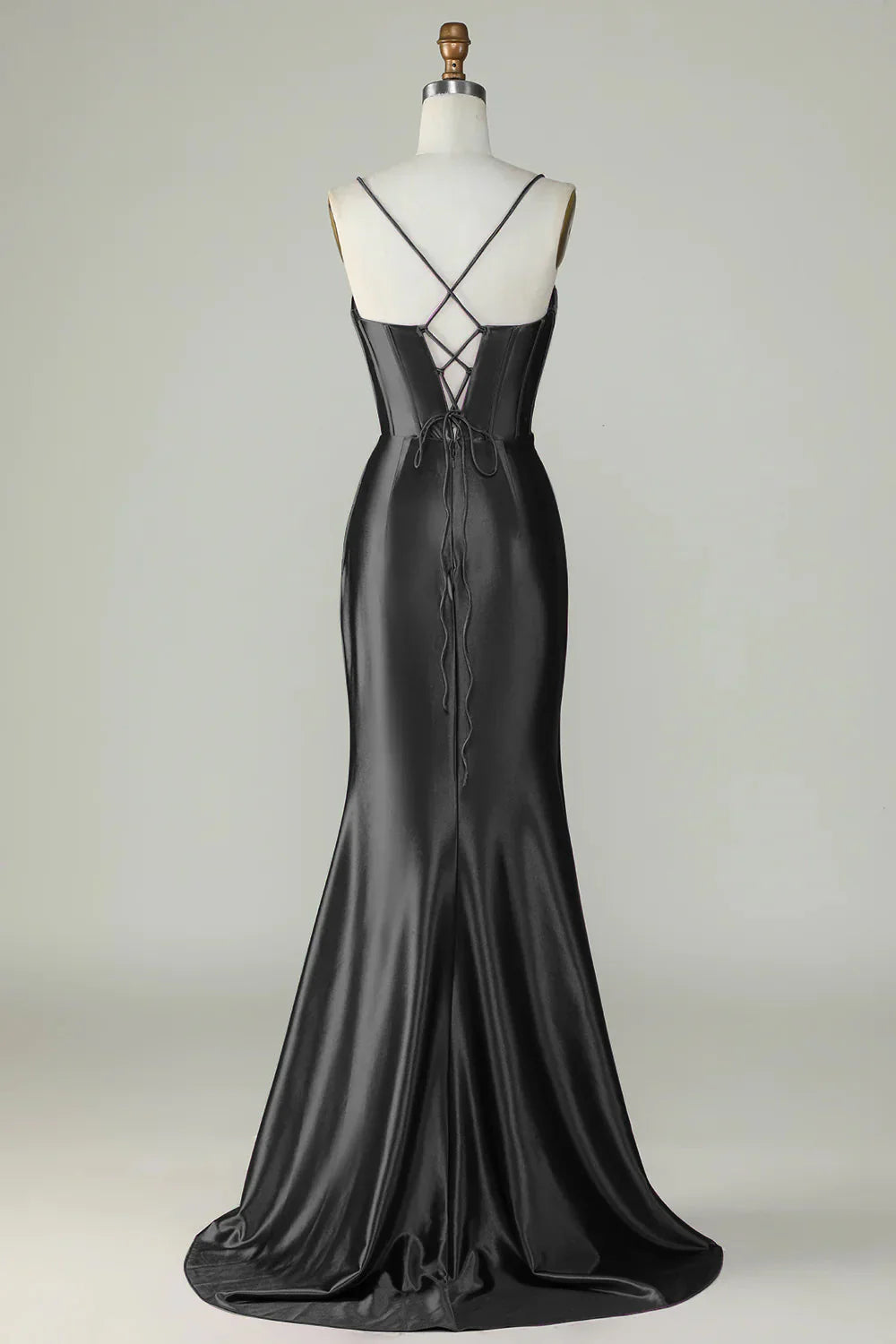 Mermaid Spaghetti Straps Long Prom Dress