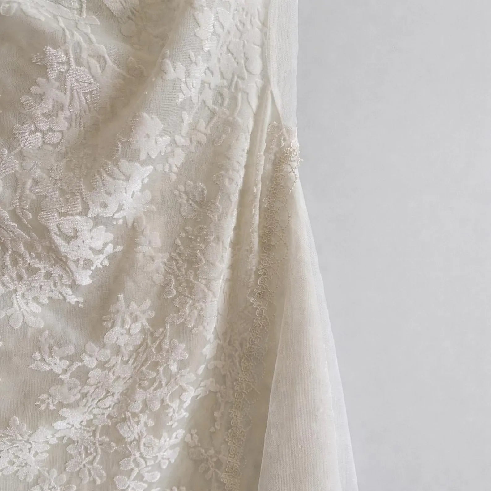 Delicate A-Line Cowl Neck Sheer Ribbon Lace Ivory Mini Homecoming Dress