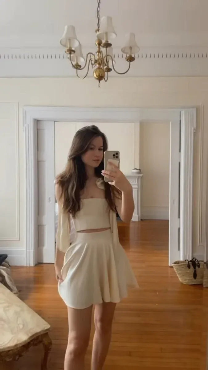 Elegant A-Line One-Shoulder Bow Champagne Mini Homecoming Dress Hot Sale