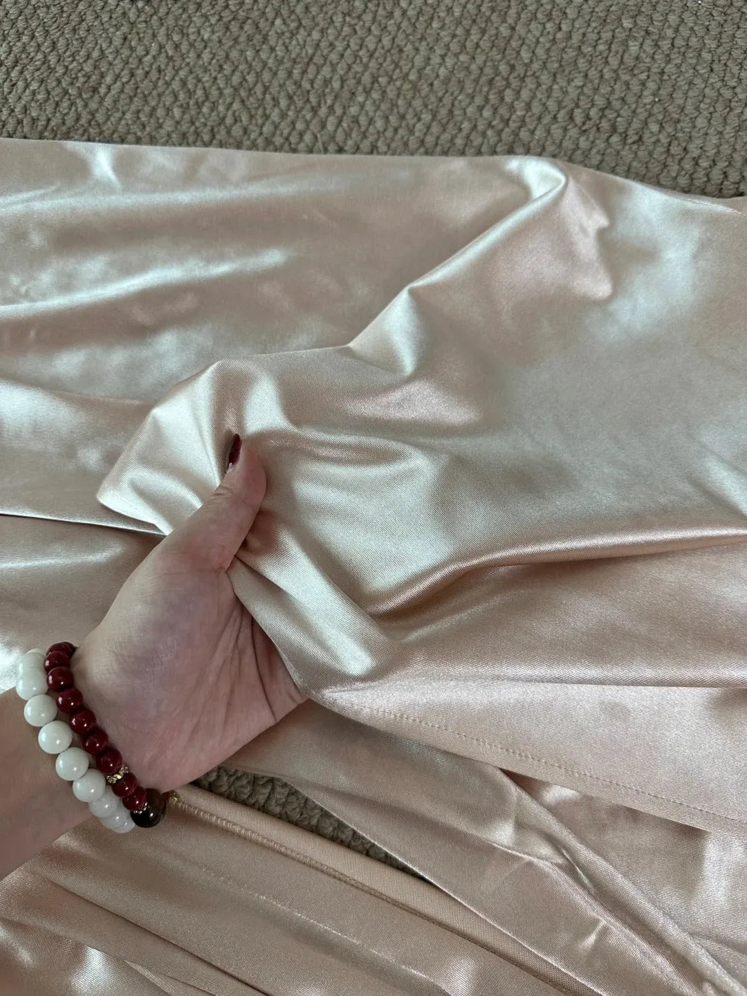 Elegant Mermaid Strapless Sleeveless Embellished Satin Champagne Maxi Evening Dress