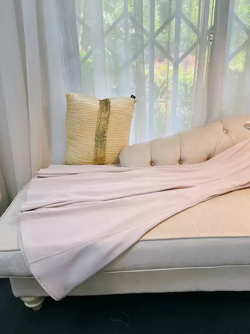 Elegant Sheath Round-Neck Sleeveless Minimalist Blush Maxi Prom Dress for Women for sale