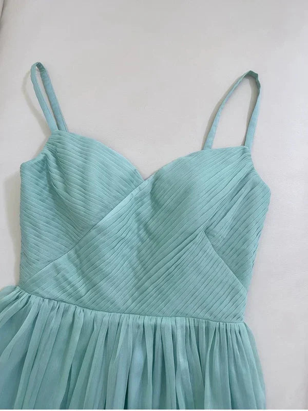 A line Green Chiffon Prom Dress Formal Dresses Formal Women's Dresses