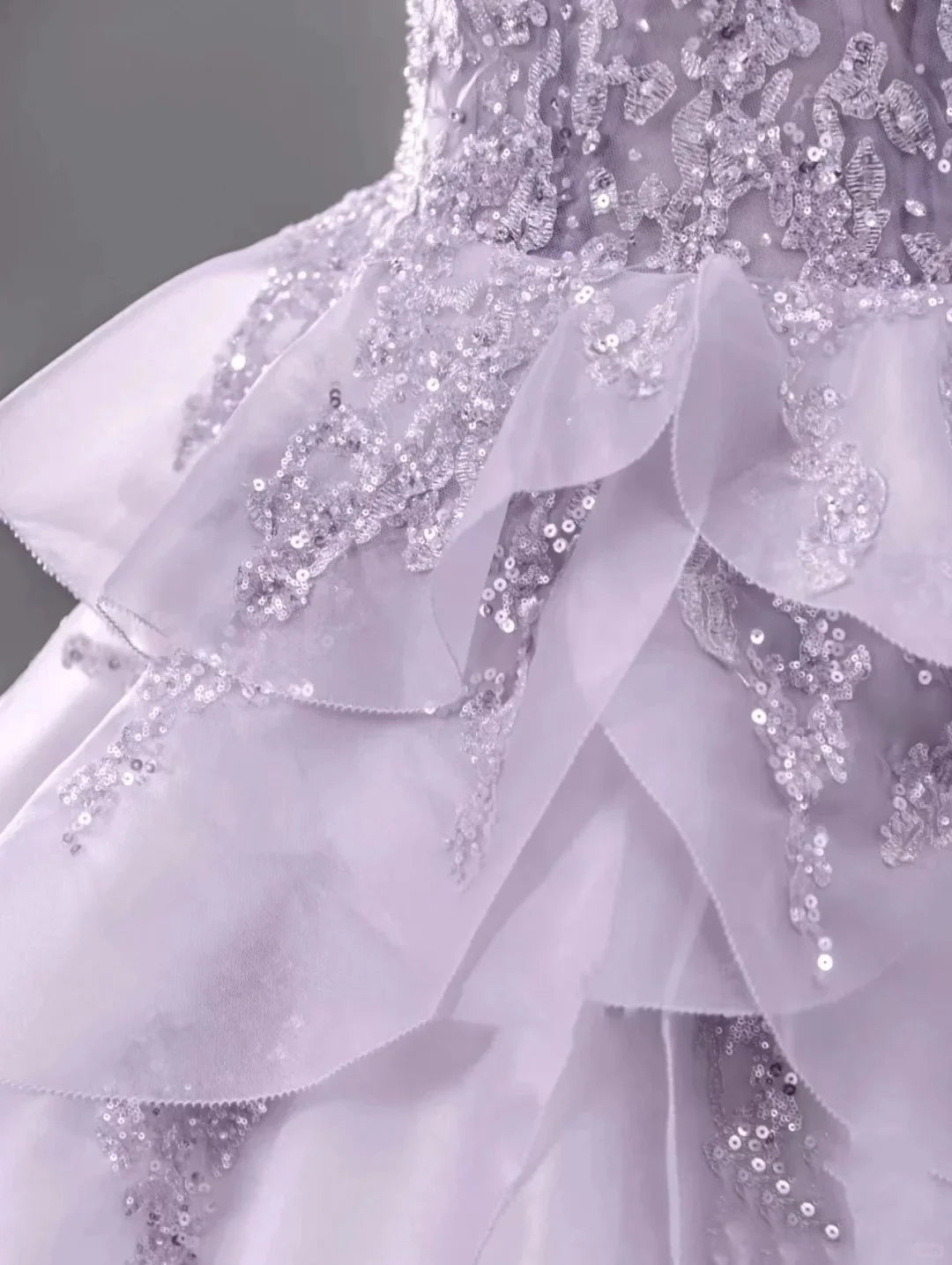 Gorgeous A Line Off The Shoulder Sequins Lilac Long Prom Dress Evening Dress