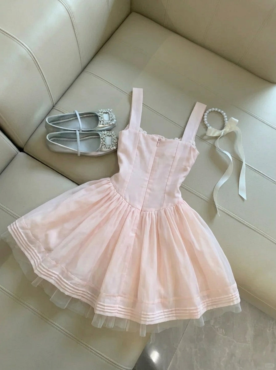 Lovely A-Line Sweetheart Ruched Lace Trim Blush Pink Short Homecoming Dresses