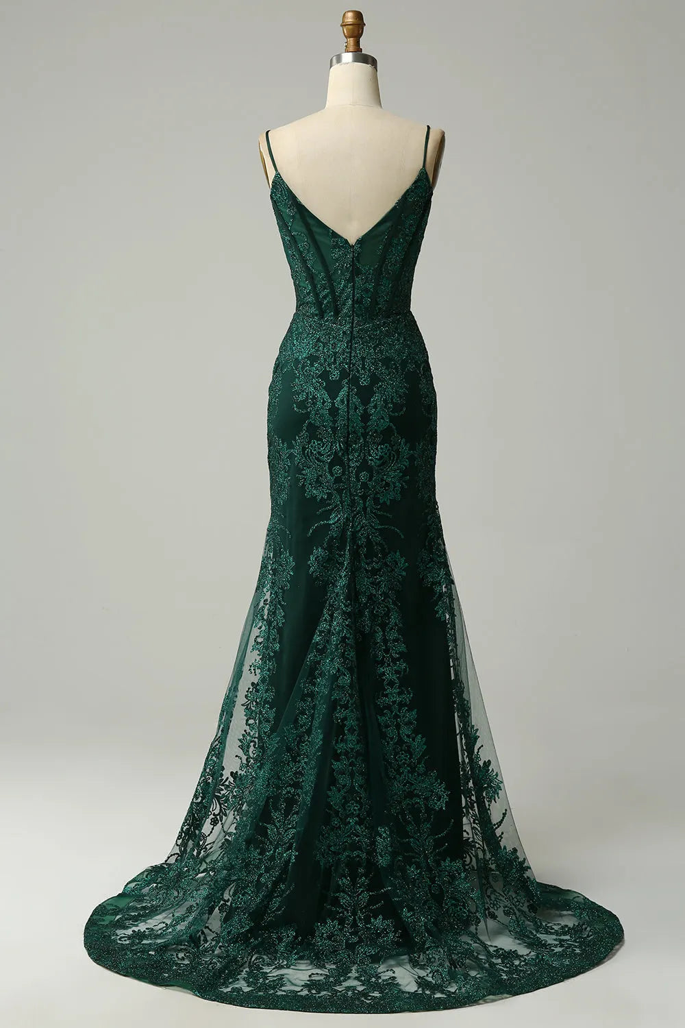 Xuewuba Formal Wear Dresses Spaghetti Straps Sparkly Dark Green Mermaid Sequin Long Prom Dress Prom Dresses Stores