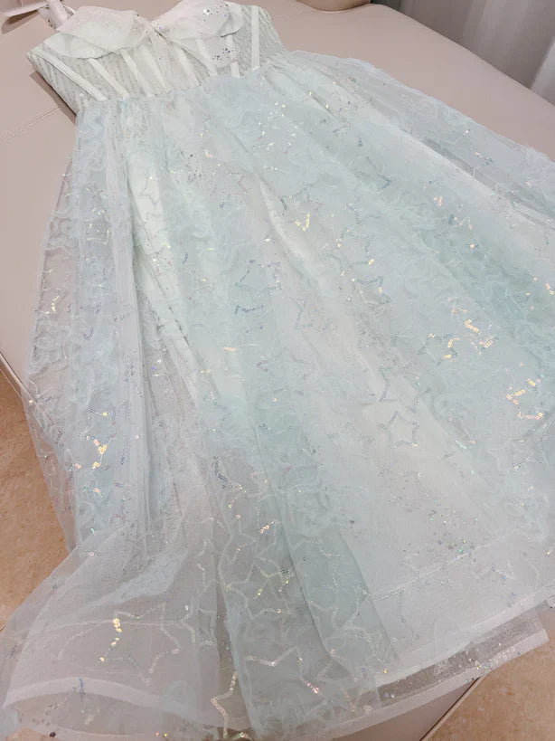 Lovely Sweethart Tulle Long A-line Formal Dress