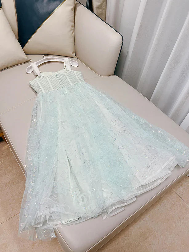 Lovely Sweethart Tulle Long A-line Formal Dress