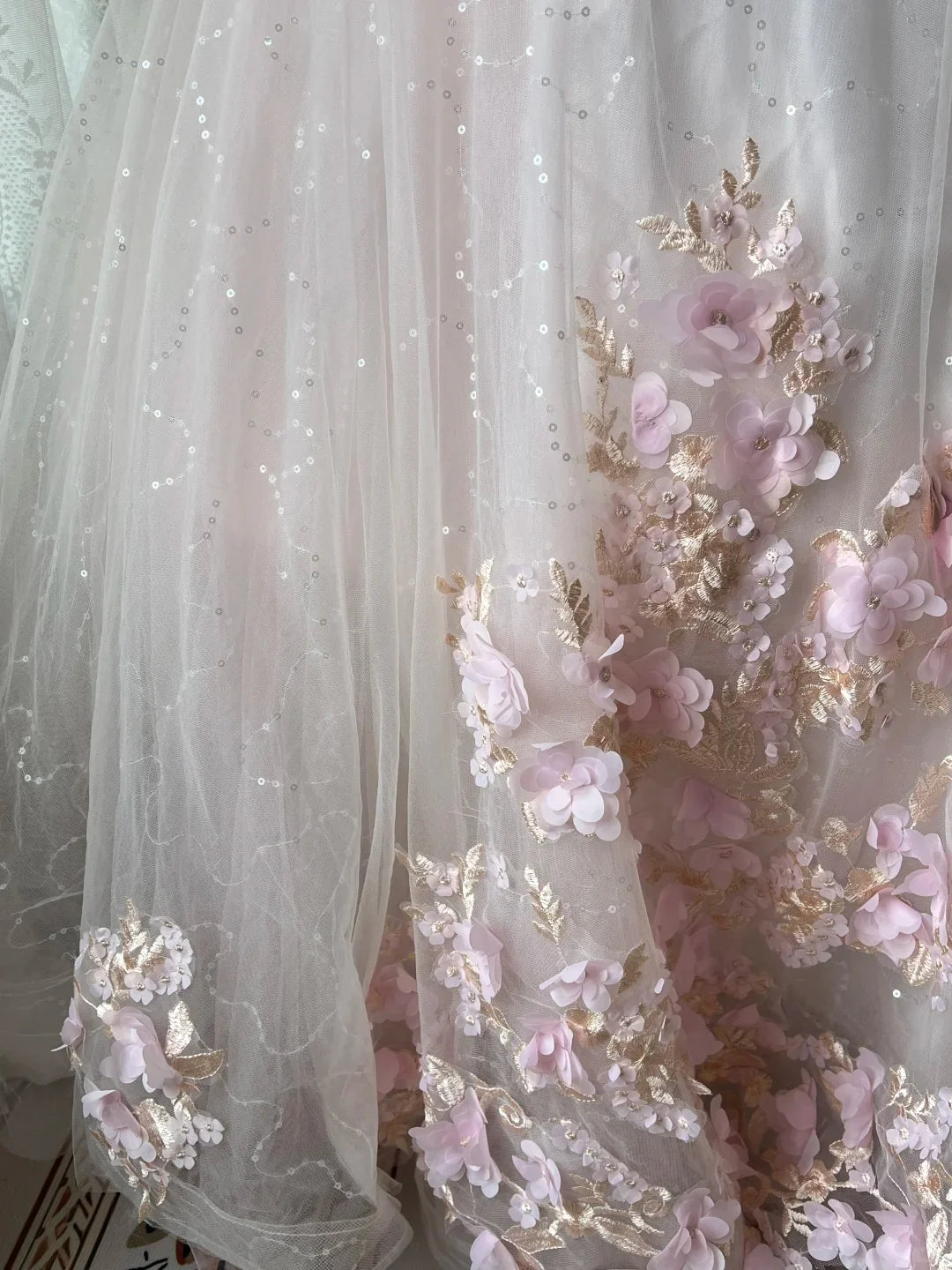 Pretty A Line Sweetheart Beaded Applique Pink Long Prom Dress Princess Dress