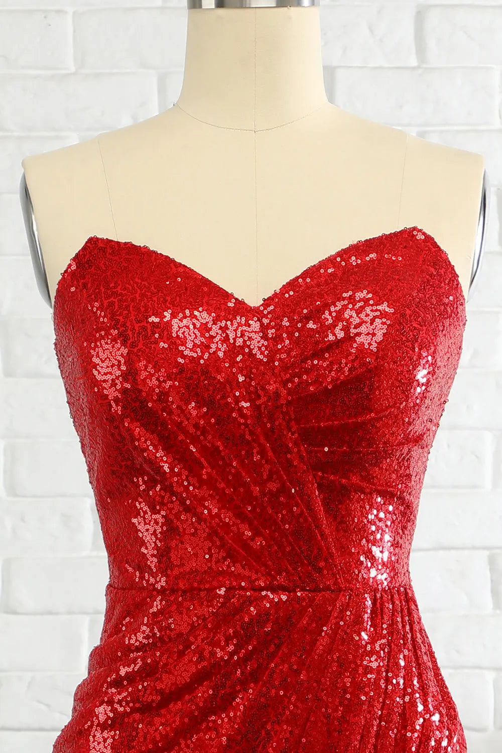 Xuewuba Formal Wear Dresses Sheath Sweetheart Red Sequins Prom Dress with Sequins Prom Dresses Stores