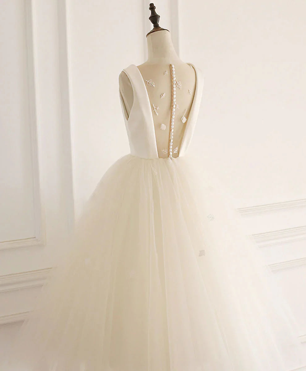 Off-the-Shoulder Tulle Short Backless Homecoming Dress ?