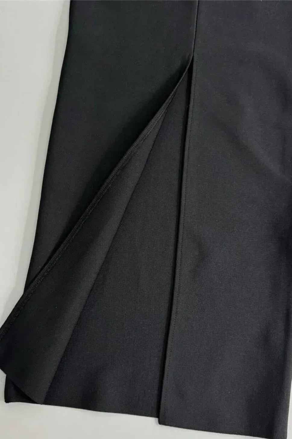 Rhinestone Trimmed Structured Midi Evening Dress Black One-Shoulder Sleeveless for Women