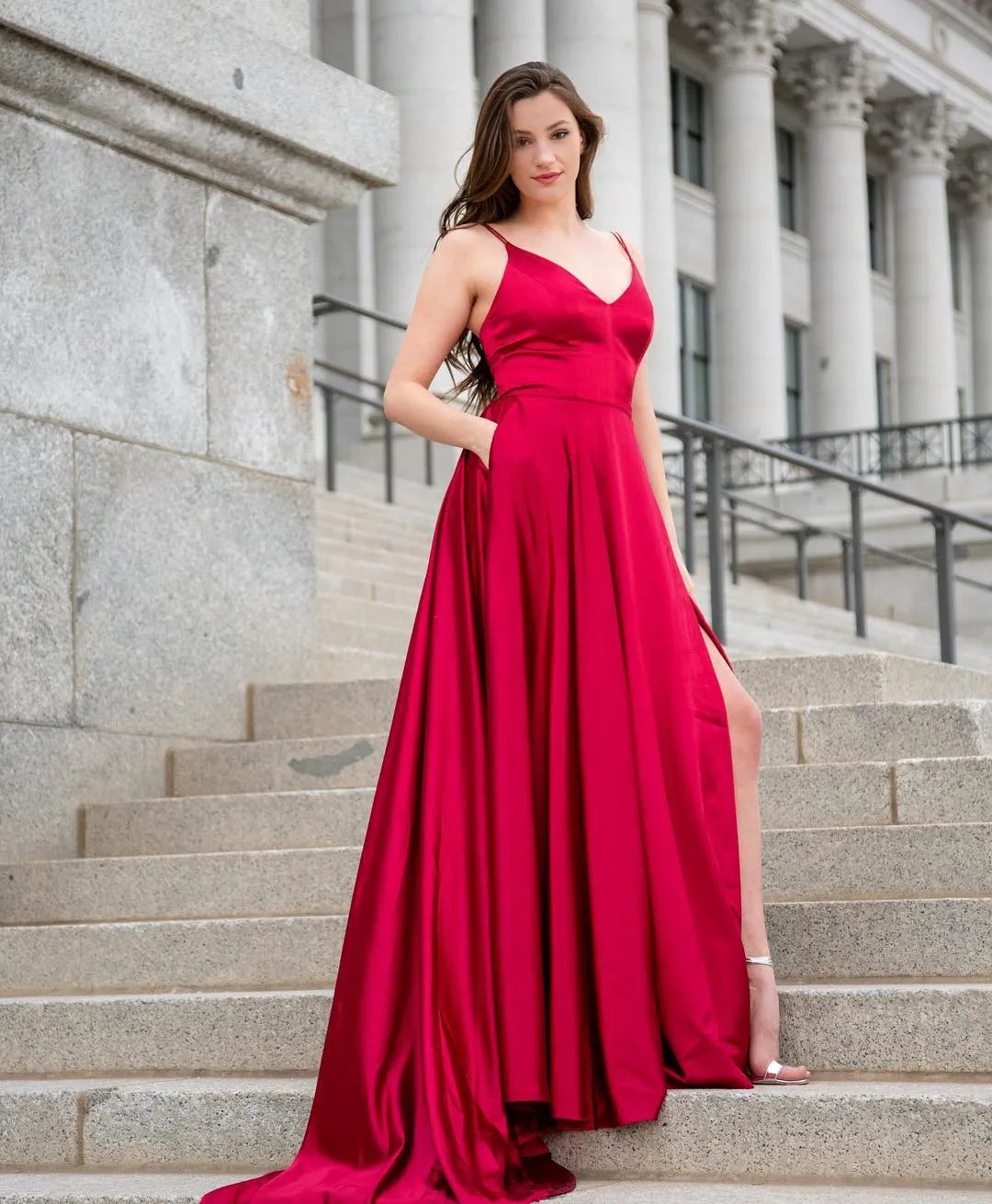 Sexy A-Line Off the Shoulder Sleeveless Zipper Up Floor-Length Prom Dress