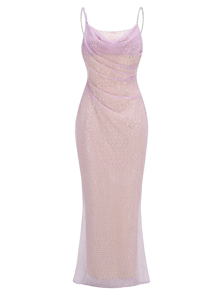Xuewuba Stores With Prom Dresses Chain Spaghetti Straps Sequins Maxi Prom Dress Formal Women's Dresses