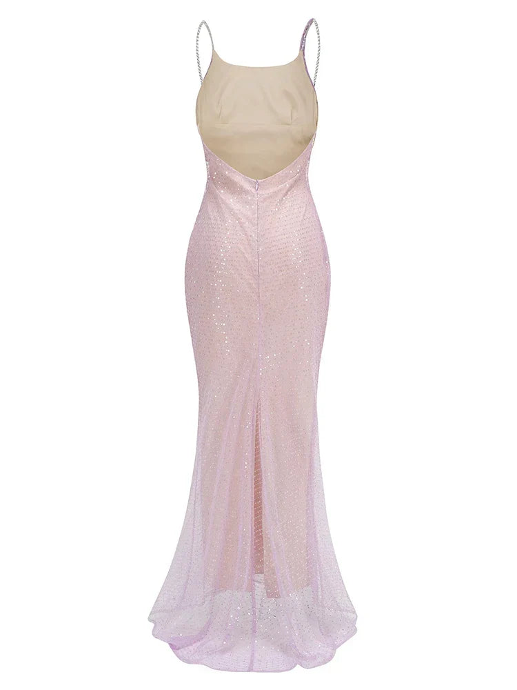 Xuewuba Stores With Prom Dresses Chain Spaghetti Straps Sequins Maxi Prom Dress Formal Women's Dresses