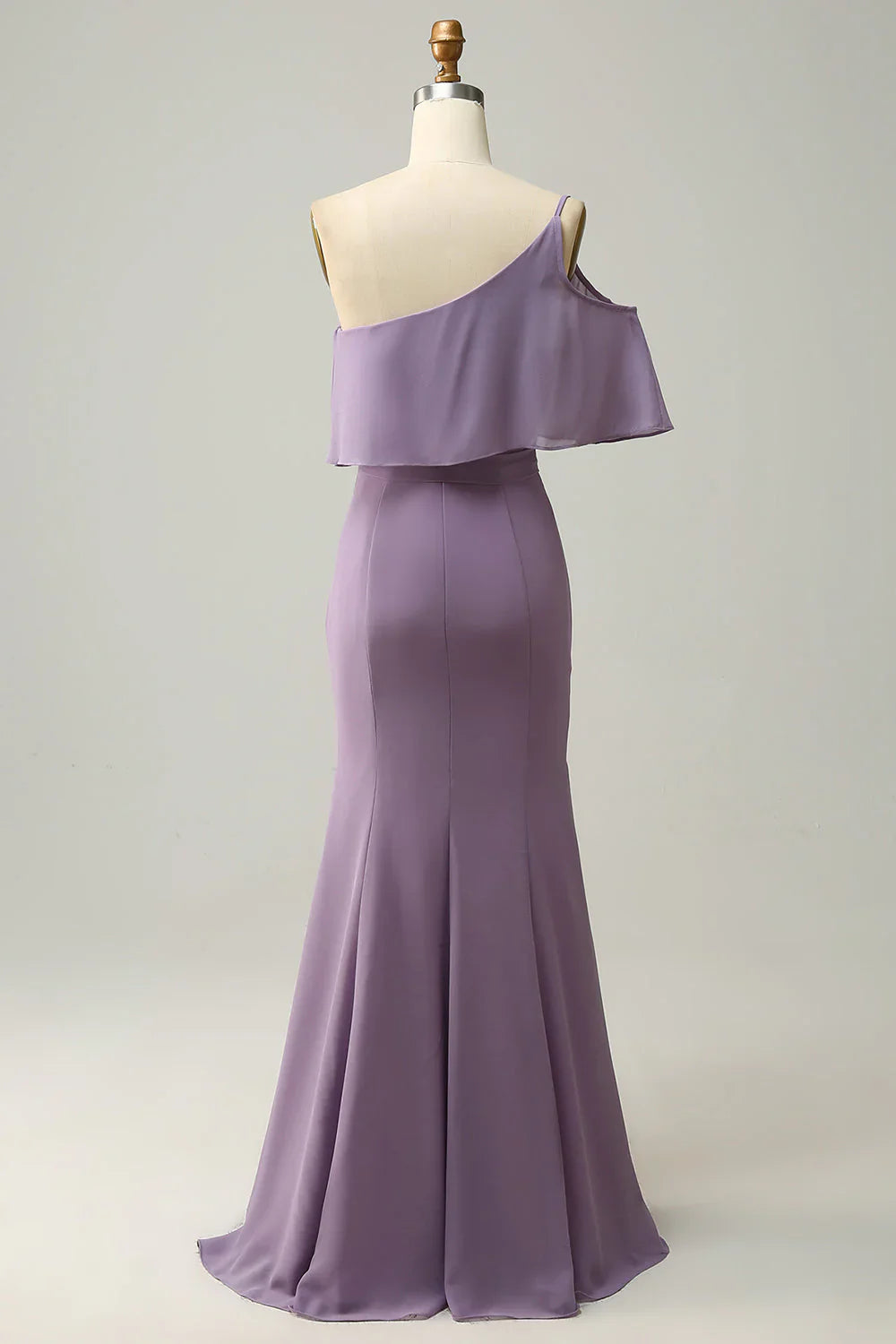 Sheath One Shoulder Plus Size Bridesmaid Dress With Silt