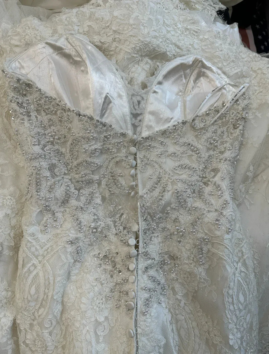 Vintage Mermaid Sweetheart-Neck Sleeveless Beaded Lace Ivory Maxi Wedding Dress for Women Custom