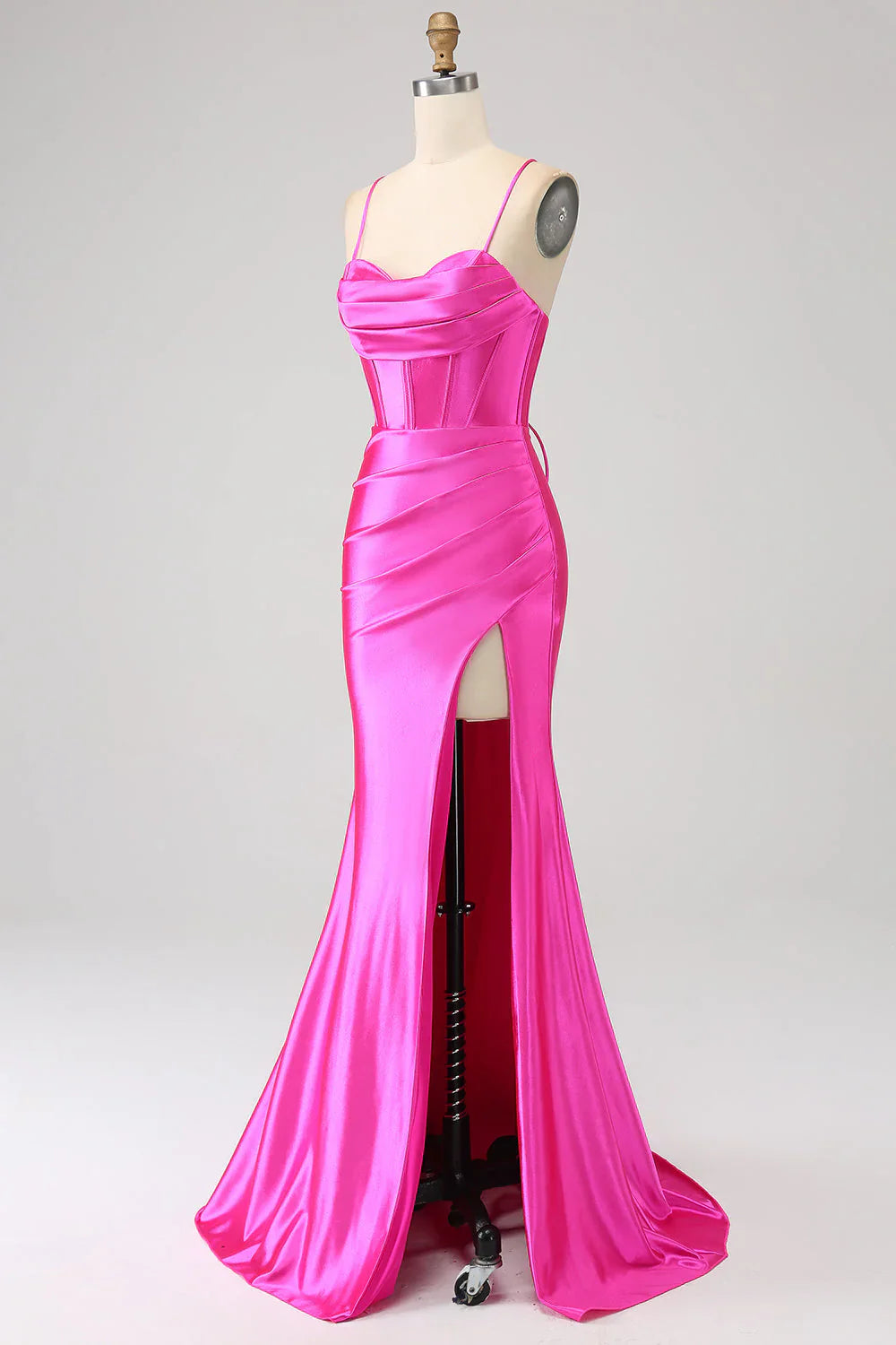 Stunning Mermaid Spaghetti Straps Long Prom Dress