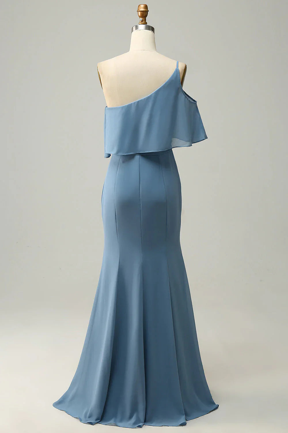 Sheath One Shoulder Plus Size Bridesmaid Dress With Silt