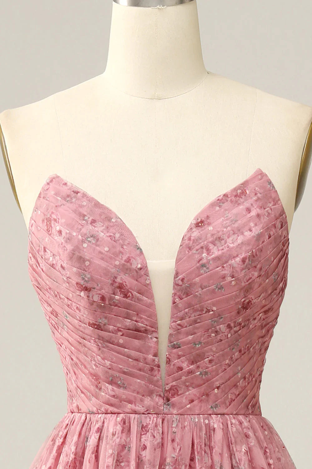 Off Shoulder V Neck Sweetheart A-Line Prom Dress