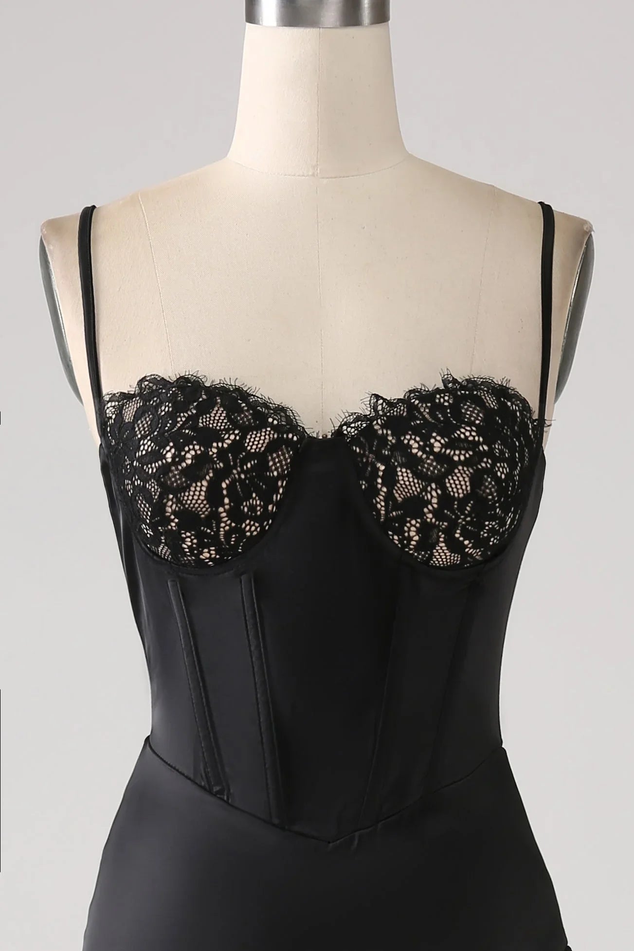 Asymmetrical Spaghetti Straps Prom Dress With Ruffles