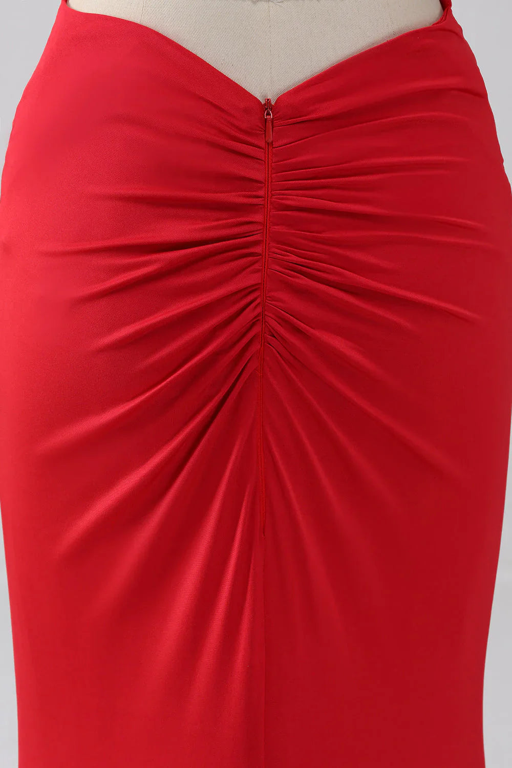 Spaghetti Straps Mermaid Backless Prom Dress