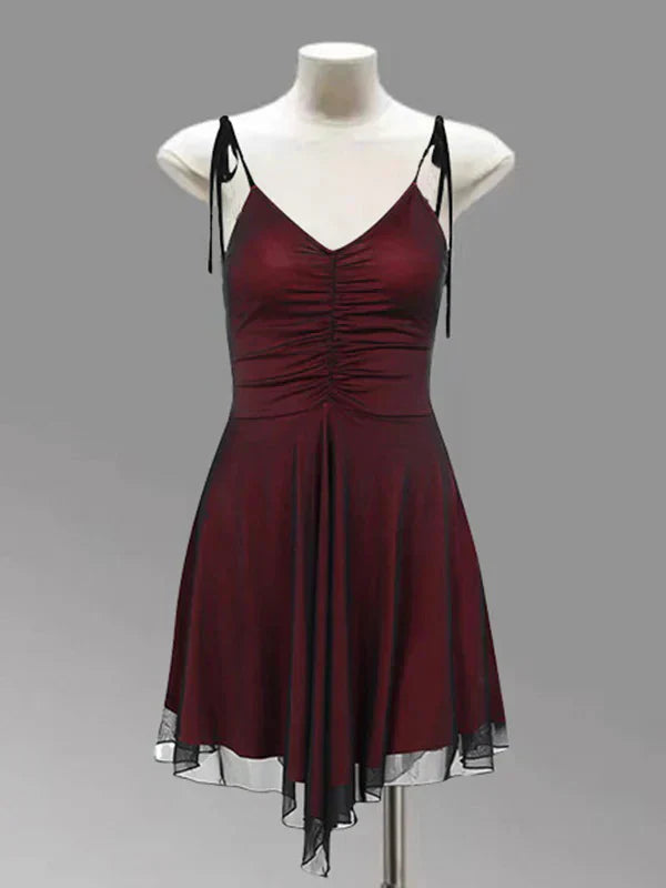 Spaghetti Straps A Line Short Prom Dress Homecoming Dress Formal Women's Dresses