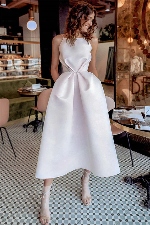 Xuewuba Dress Spaghetti Straps Fascinating Short A-line Backless Prom Dress