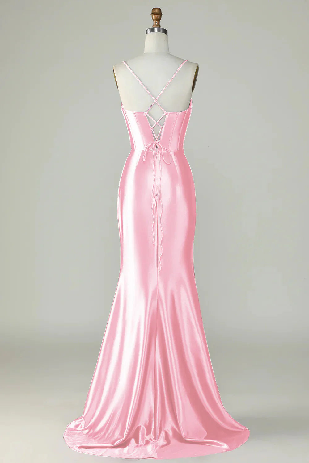 Mermaid Spaghetti Straps Long Prom Dress