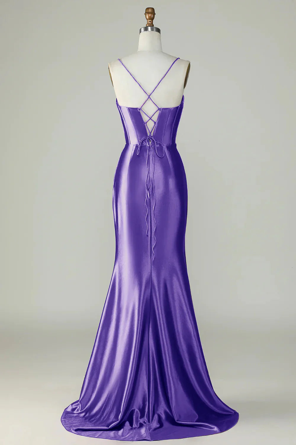 Mermaid Spaghetti Straps Long Prom Dress