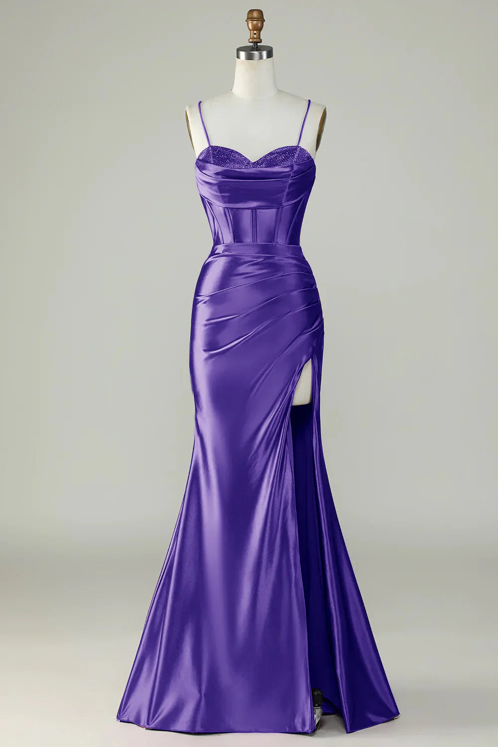 Mermaid Spaghetti Straps Long Prom Dress