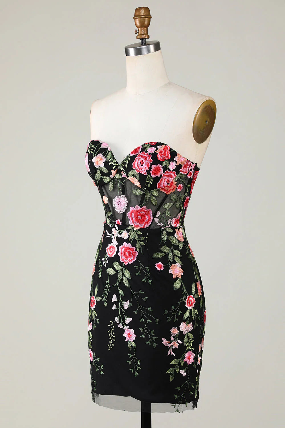 Sweetheart Homecoming Dress With Appliques
