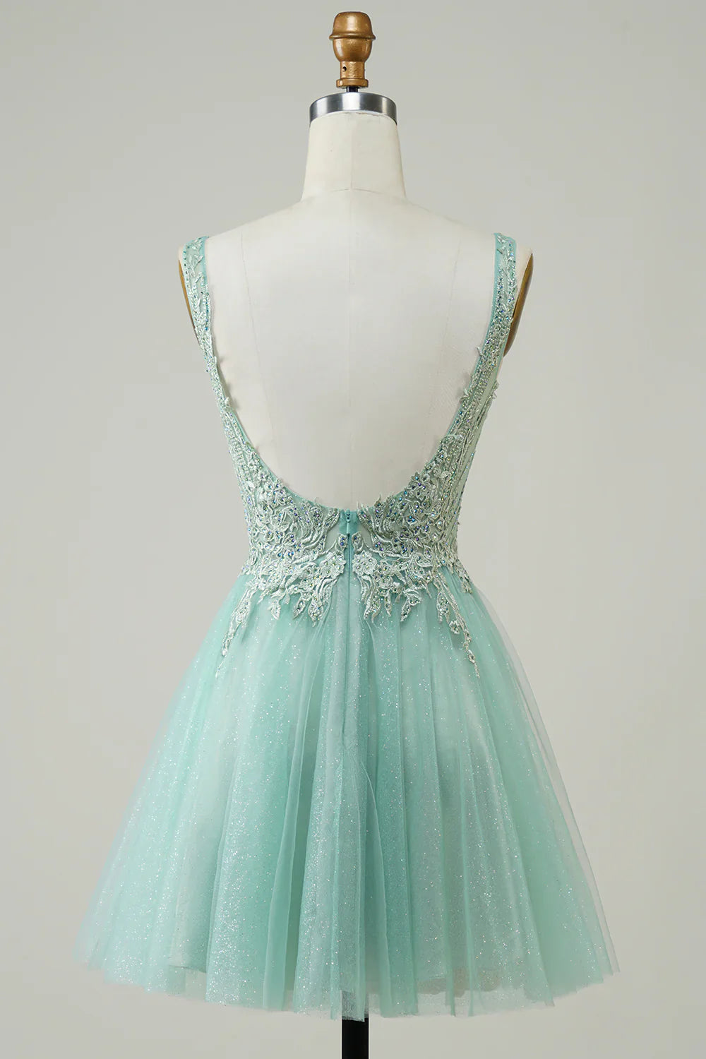 A Line Homecoming Dress With Appliques