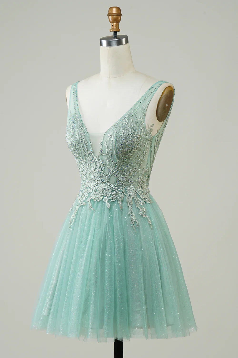 A Line Homecoming Dress With Appliques