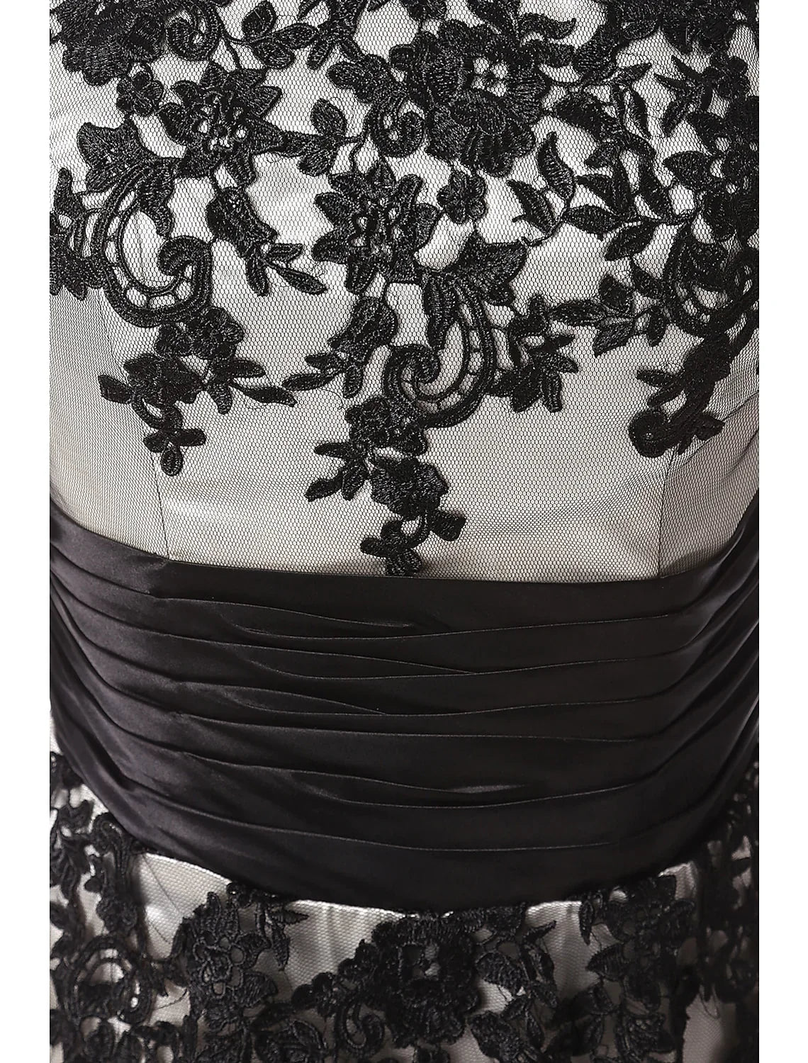 Ball Gown Evening Gown Color Block Dress Formal Evening Ankle Length Half Sleeve Jewel Neck Fall Wedding Guest Lace with Lace Insert Appliques